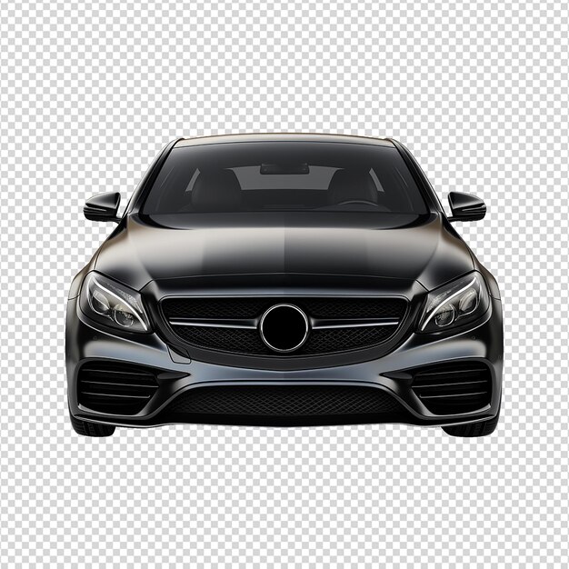 PSD carro preto isolado em fundo transparente png