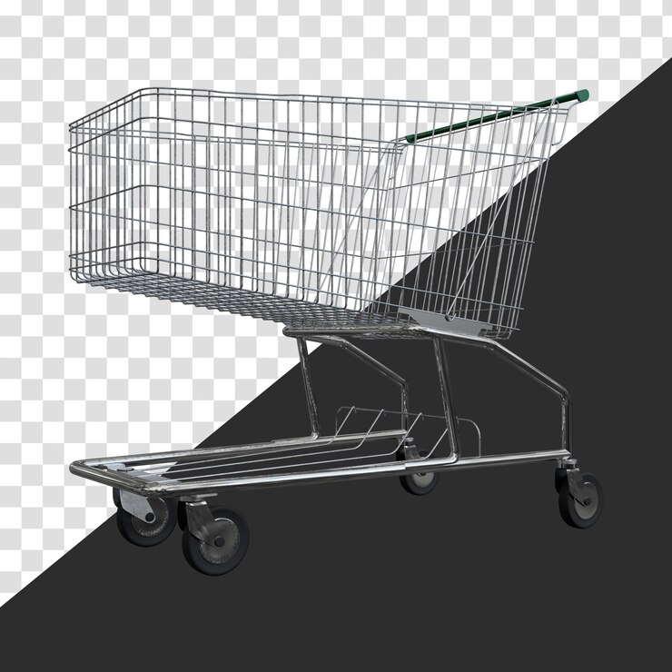 PSD carro de supermercado vacío