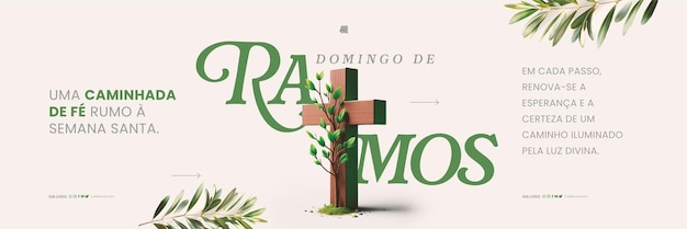 PSD carrossel domingo de ramos