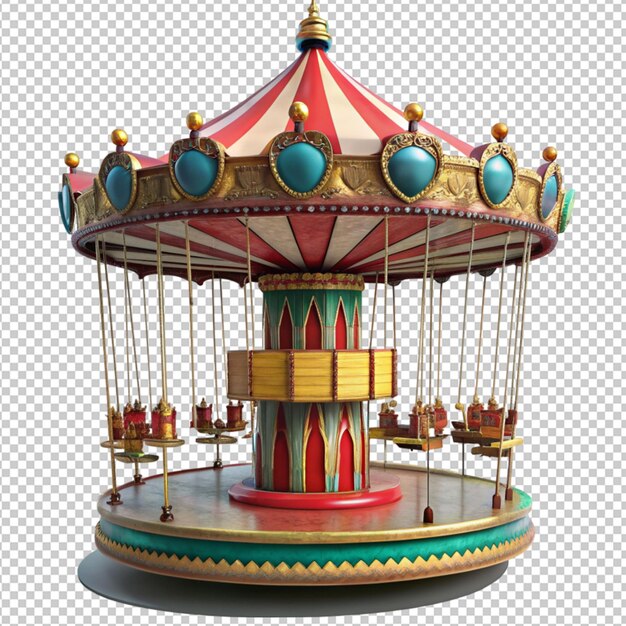 PSD carrousel sur fond transparent carrousel sur fonds transparent