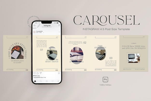 El carrusel de Instagram para las redes sociales