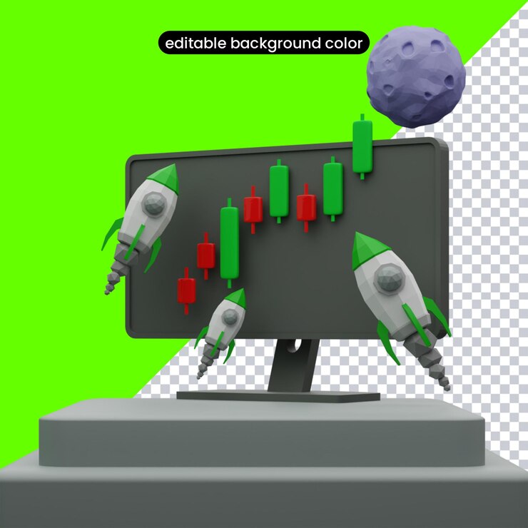 PSD carta 3d a la luna