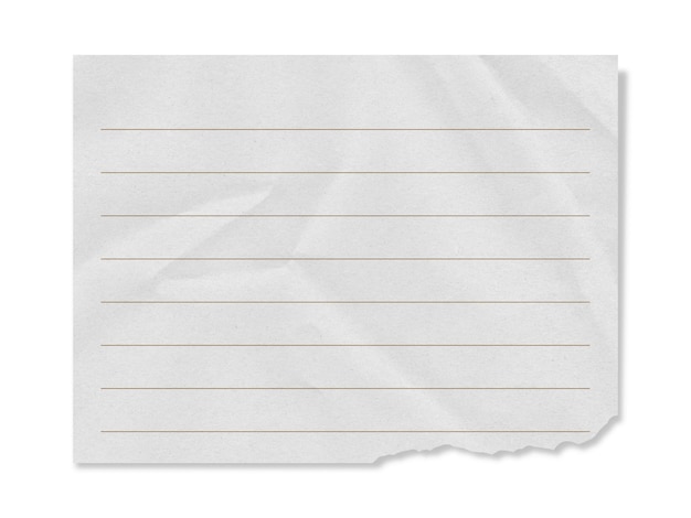 Carta bianca strappata