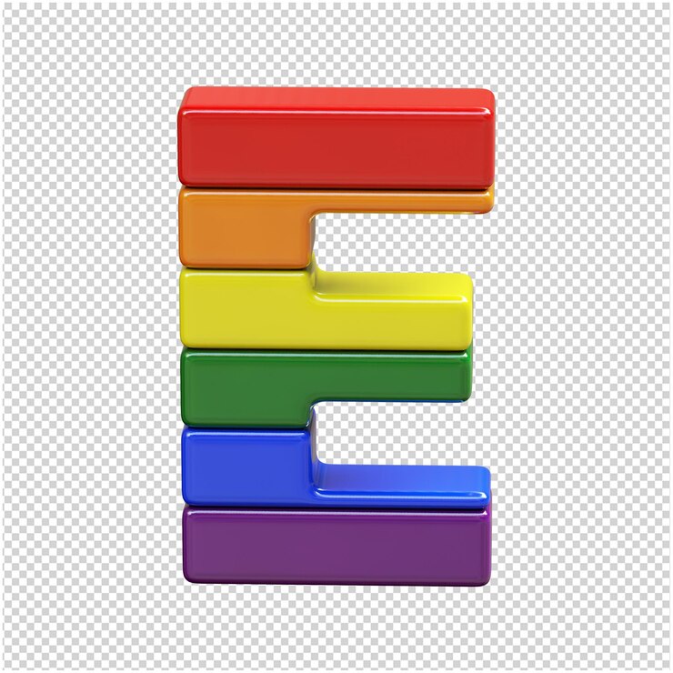 PSD carta de los colores de la bandera lgbt
