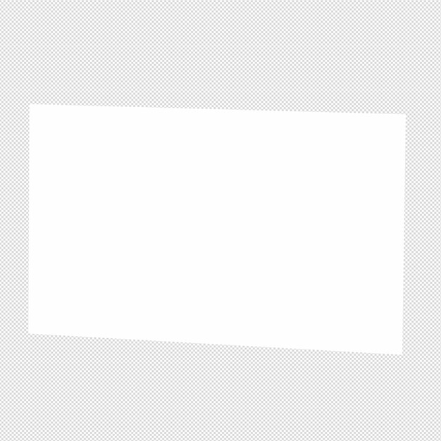 Carta da visita pulita e bianca senza sfondo Modello per il mockup