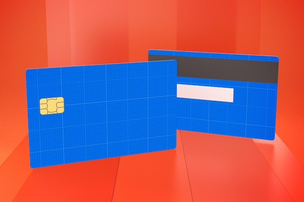 Carta di credito su vetro