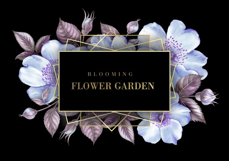 PSD carta di invito con fiori di sakura.