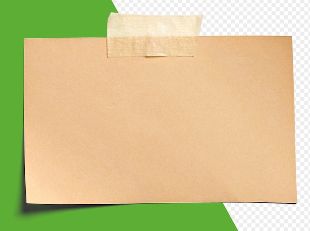 carta kraft isolata su uno sfondo trasparente