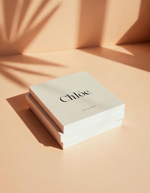 Carta minimalista con ombre morbide