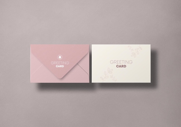 Carta regalo con mockup di busta