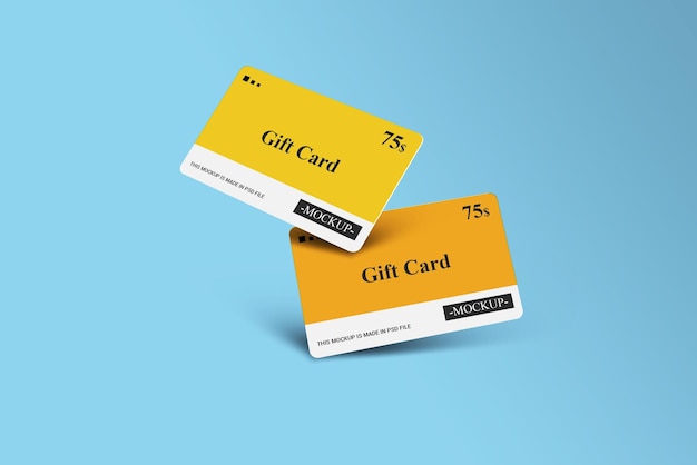Carta regalo, Smart card, Carta sconto, Carta offerta modello 3d Mockups