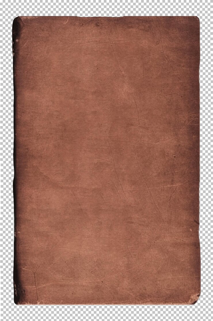 PSD carta vintage con texture invecchiata e bordi invecchiati strappati copertina del libro in cartone marrone rustico