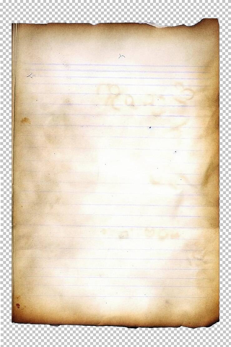 PSD carta vintage con texture invecchiata e bordi invecchiati strappati copertina del libro in cartone marrone rustico