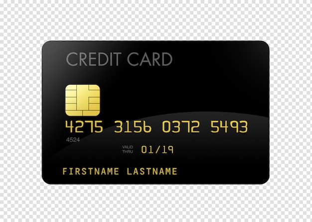 Cartão de crédito preto
