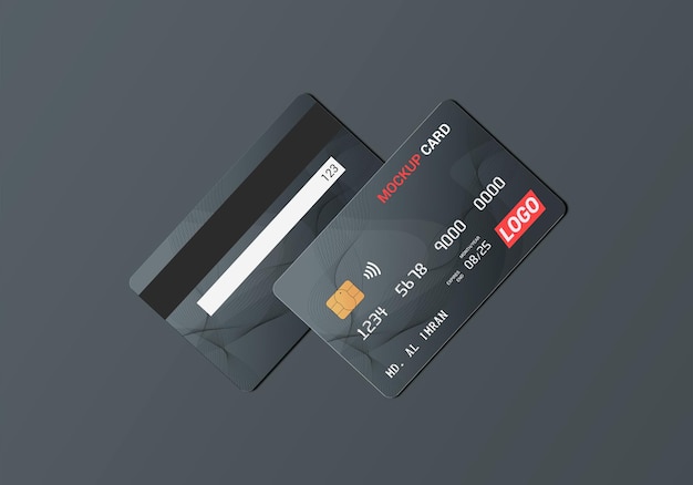 Cartão de débito Smart Card Cartão Plástico Maquete