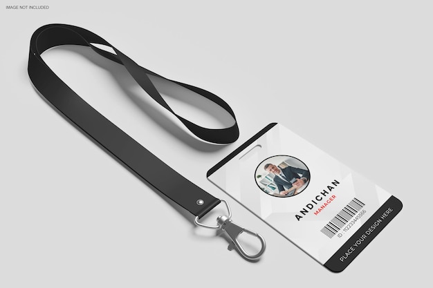 Cartão de identificação para modelo