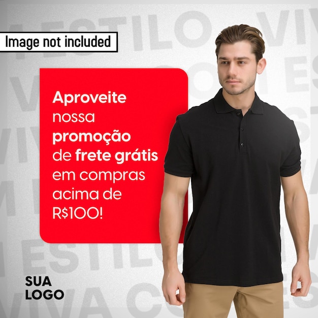 PSD cartão de loja de roupas