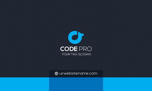 Cartão de visita Code Pro Modern