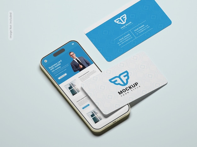 Cartão de visita com telemóvel