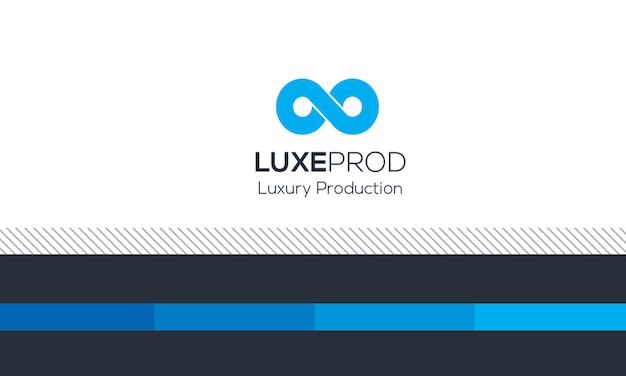 Cartão de visita da LuxProd com o Símbolo do Infinito