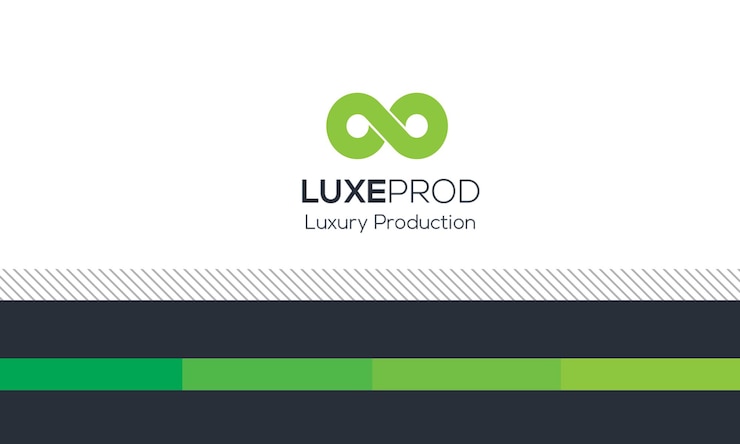 PSD cartão de visita para a luxeprod luxury production