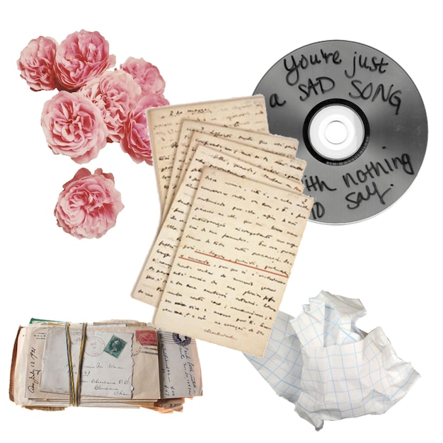 Cartas de rosas y una canción triste