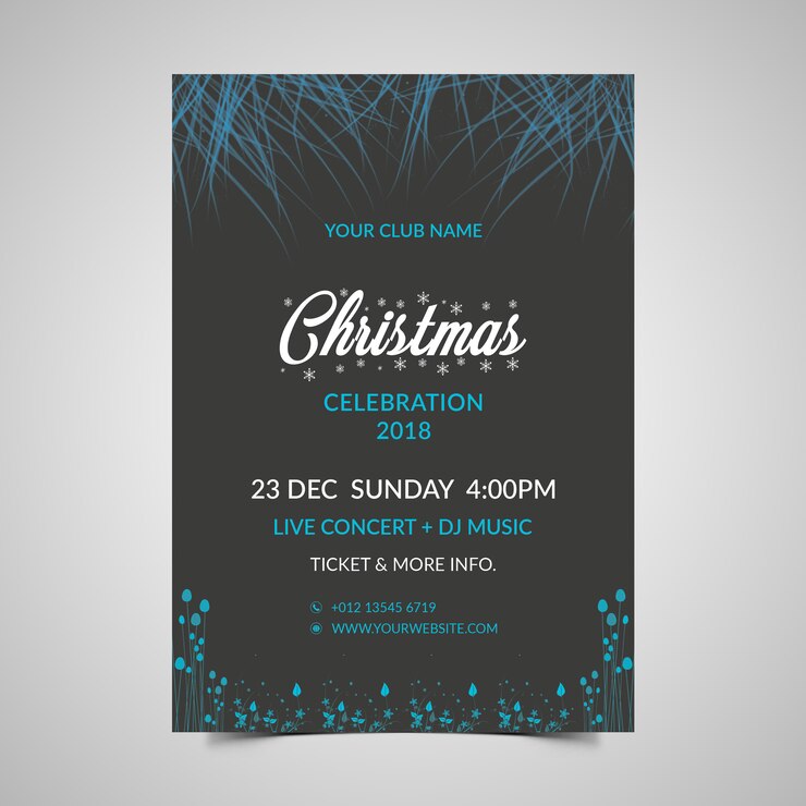 Cartaz da festa de Natal