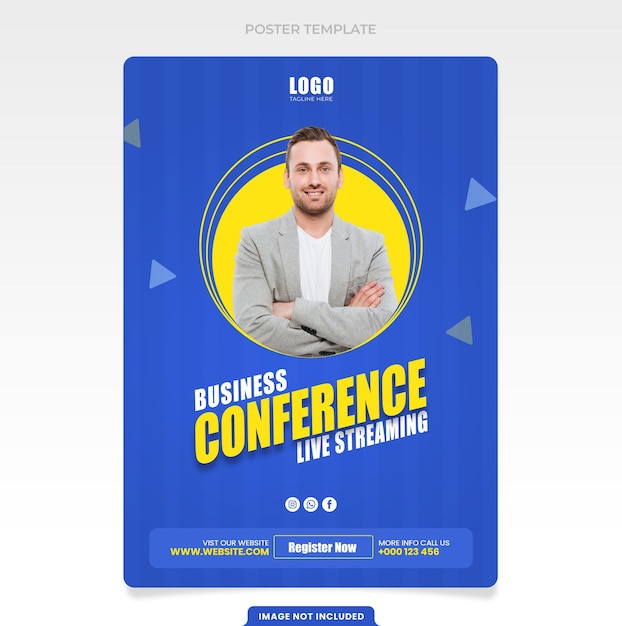 Cartaz de conferência de negócios