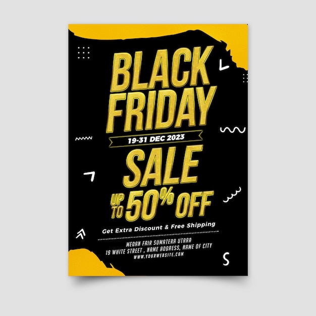 cartaz de venda de sexta-feira negra