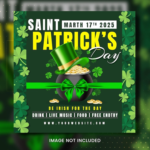 Cartaz do dia de st. patrick