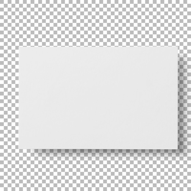 Une carte blanche ou un papier blanc généralement utilisé pour les notes ou l'impression