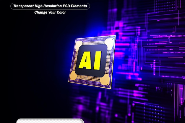 PSD carte de circuit électronique avec processeur d'intelligence artificielle