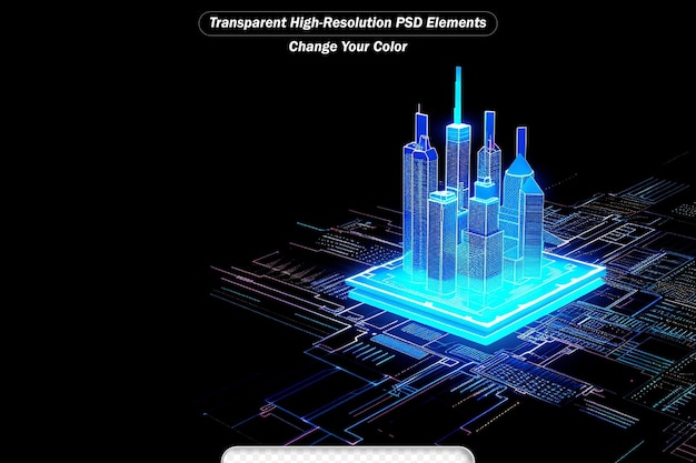 La Carte De Circuit D'intelligence Artificielle Cyberpunk