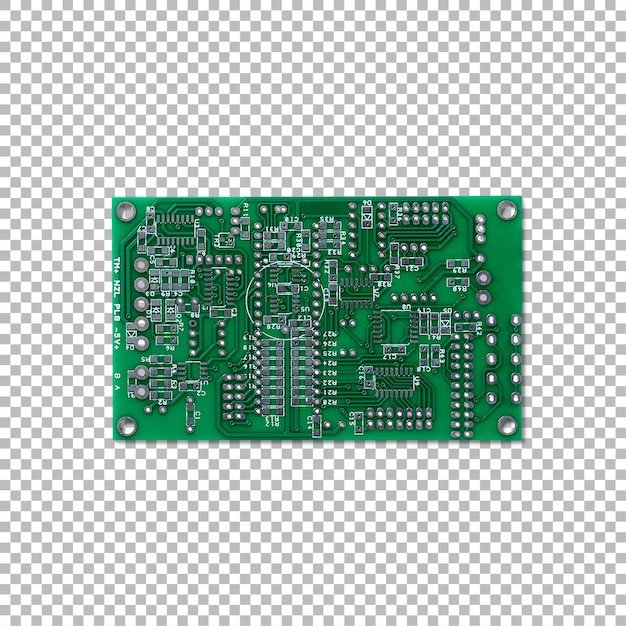 Une carte de circuits imprimés (PCB) présentant des voies électroniques complexes et des composants pour l'assemblage et la fonctionnalité des circuits.