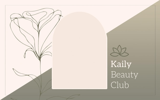 carte du club de beauté