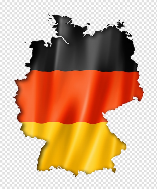 PSD carte du drapeau allemand