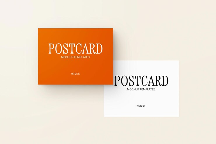 PSD carte espressive progettazione di modelle di cartoline professionali