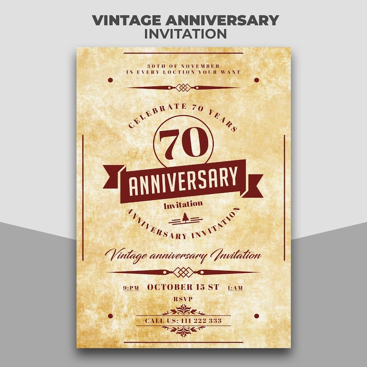 PSD carte d'invitation à l'anniversaire