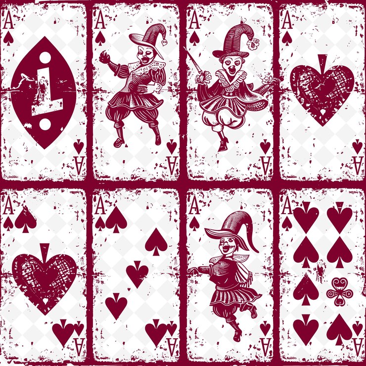 PSD une carte de jeu avec des cartes de jeu et des cartes de jeux