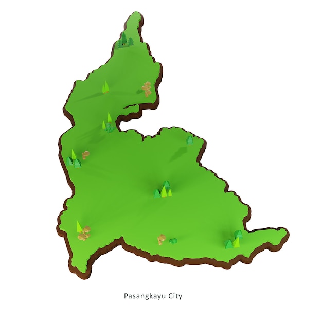 PSD carte de la ville de pasangkayu 2