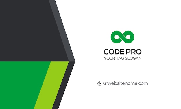 Carte de visite Code Pro avec un design géométrique