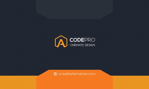 Carte de visite CodePro avec un design géométrique et moderne