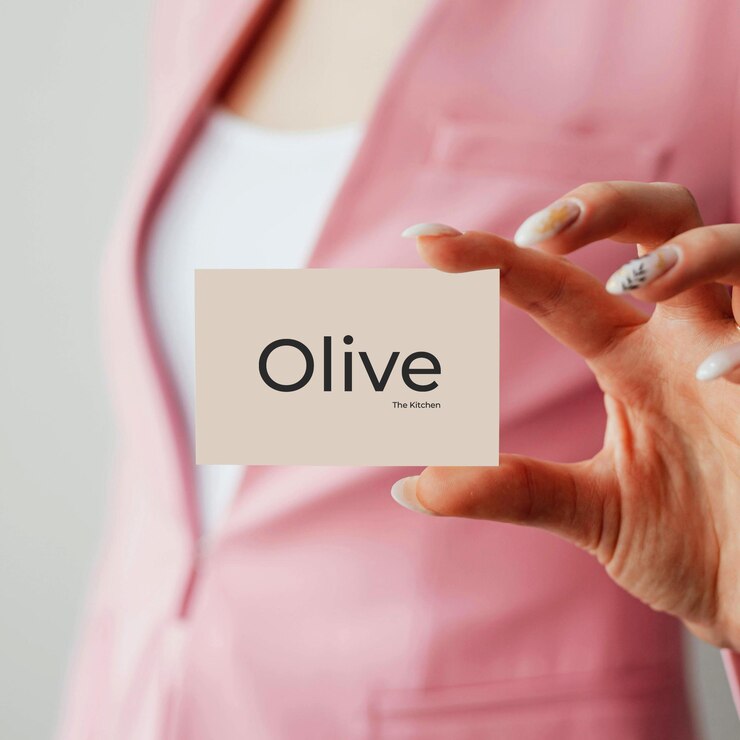 PSD la carte de visite de la cuisine olive