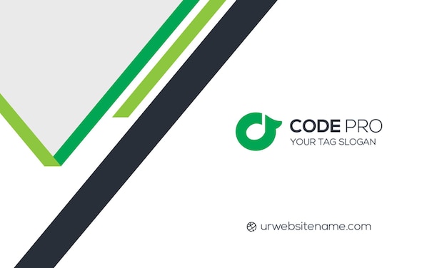 Carte de visite avec un design moderne et minimaliste pour Code Pro