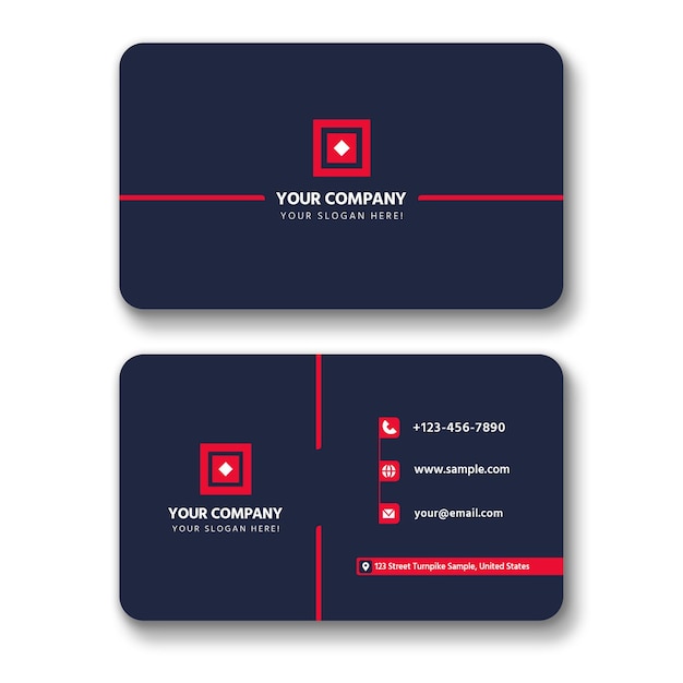 Carte de visite d'une entreprise appelée votre entreprise