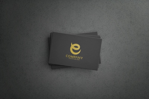 Carte de visite de l'entreprise avec illustration vectorielle de mock-up du logo d'entreprise