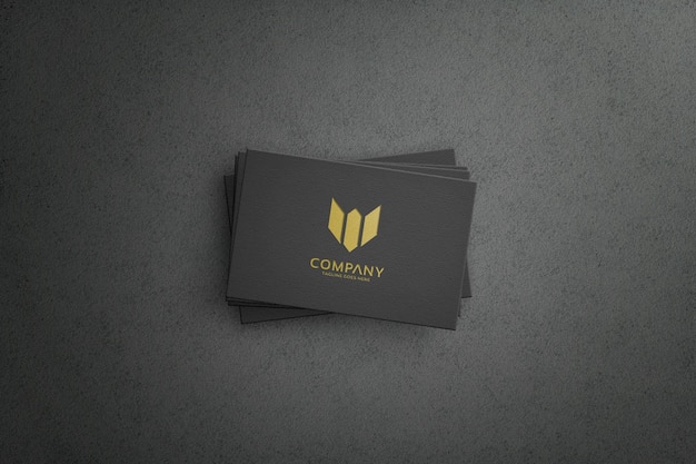 Carte de visite de l'entreprise avec illustration vectorielle de mock-up du logo d'entreprise