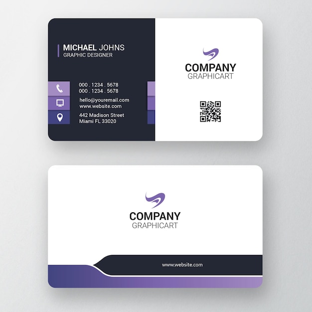 PSD carte de visite d'entreprise