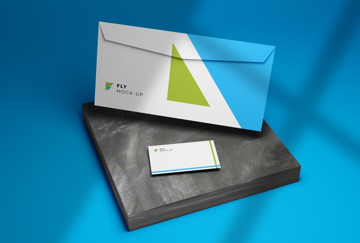 PSD carte de visite et enveloppe