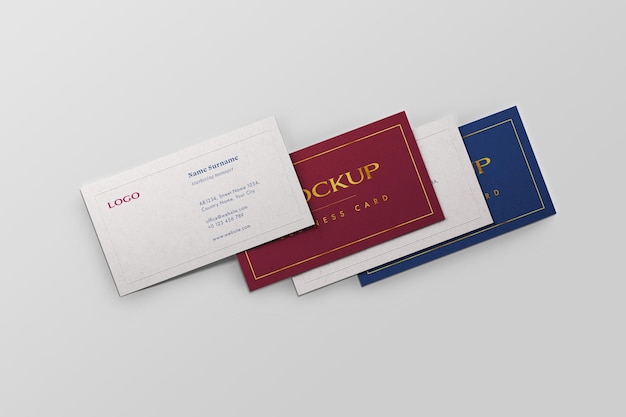 Carte De Visite Mockup